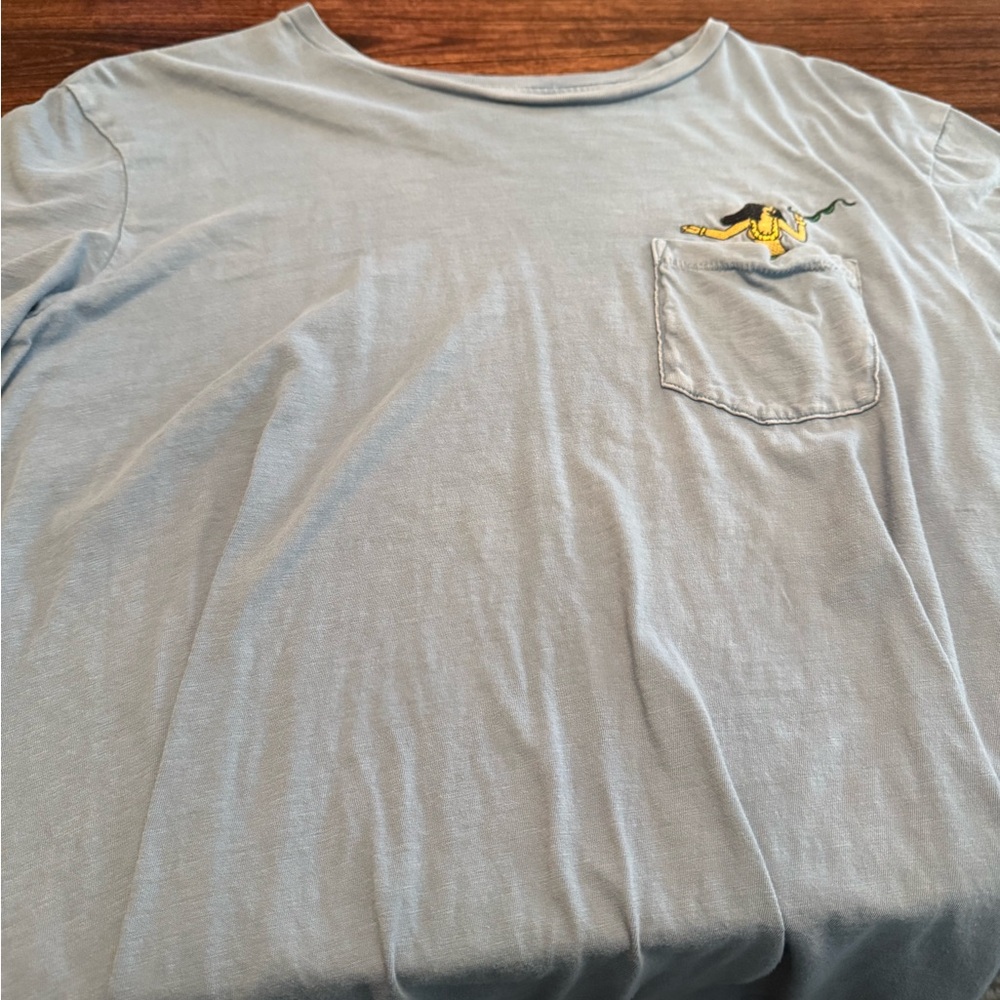Light Blue Men's Shirt with Embroidered Detail